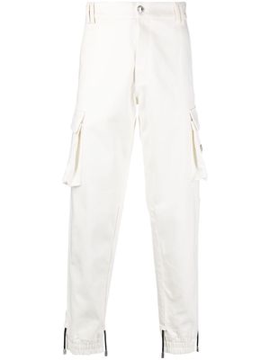 Gcds logo-patch cargo trousers - White