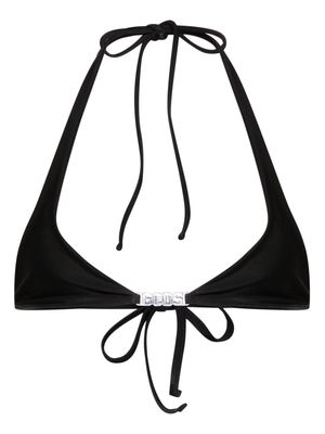 Gcds logo-plaque bikini tops - Black