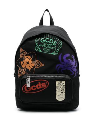 Gcds logo-print backpack - Black