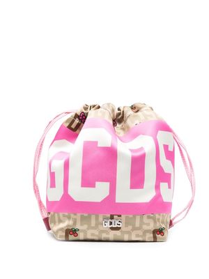 Gcds logo-print bucket bag - Pink
