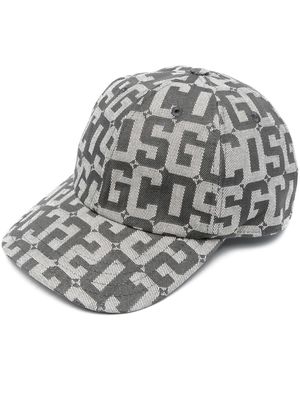 Gcds logo-print cotton cap - Grey