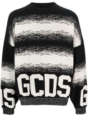 Gcds logo-print detail knit jumper - Black