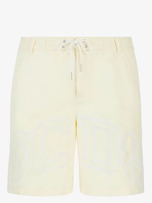 Gcds logo-print swim shorts - Yellow