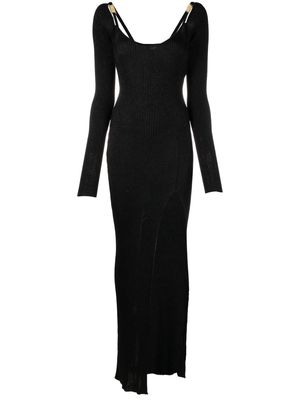 Gcds metallic backless gown - Black