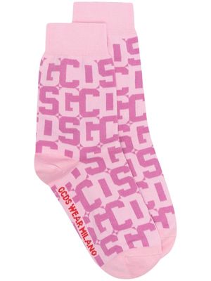 Gcds monogram ankle socks - Pink