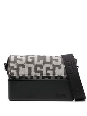 Gcds monogram-canvas cross body bag - Grey