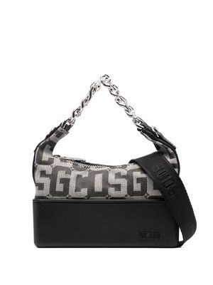 Gcds monogram-jacquard crossbody bag - Black
