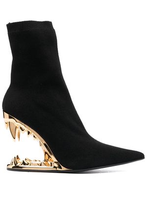 Gcds Morso pointed-toe ankle boots - Black