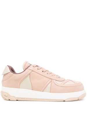 Gcds Nami panelled low-top sneakers - Pink