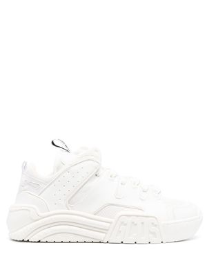 Gcds panelled high-top sneakers - White