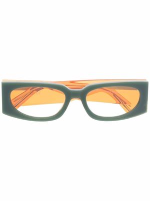 Gcds rectangular-frame sunglasses - Green