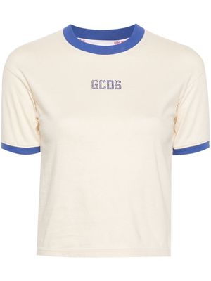 Gcds rhinestone-embellished T-shirt - Neutrals