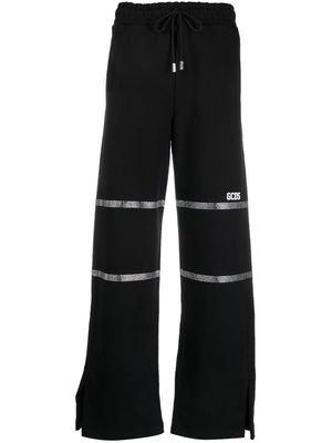 Gcds rhinestone-embellished trousers - Black
