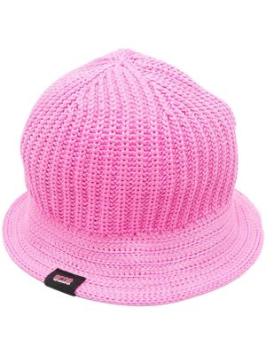 Gcds ribbed-knit hat - Pink