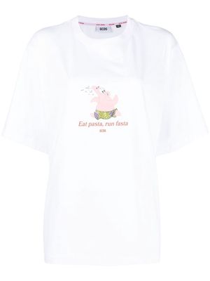 Gcds slogan-print T-shirt - White