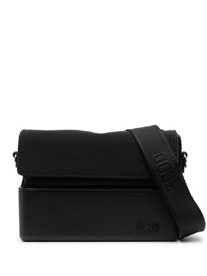 Gcds small Matilda leather messenger bag - Black