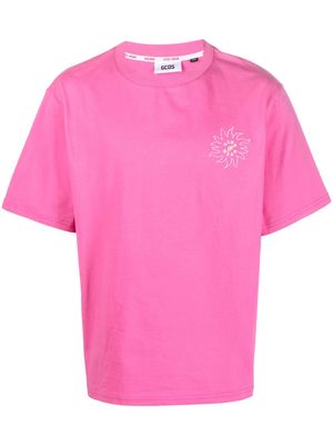 Gcds Surfing Wirdo graphic-print T-shirt - Pink