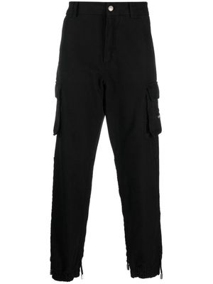 Gcds tapered-leg cargo trousers - Black