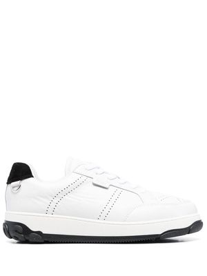 Gcds two-tone leather sneakers - White