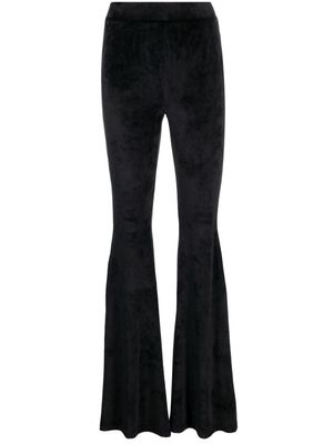 Gcds velvet flared trousers - Black