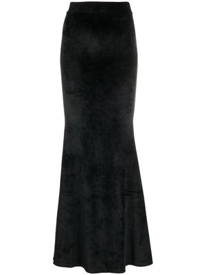 Gcds velvet maxi skirt - Black