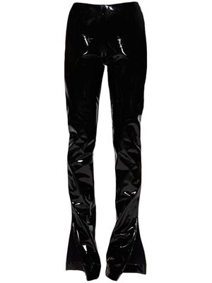 Gcds vinyl flared trousers - Black