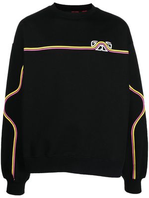 Gcds waved logo sweatshirt - Black
