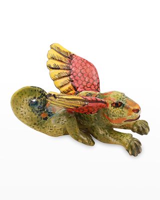 Gecko Glazed Ceramic Sculpture