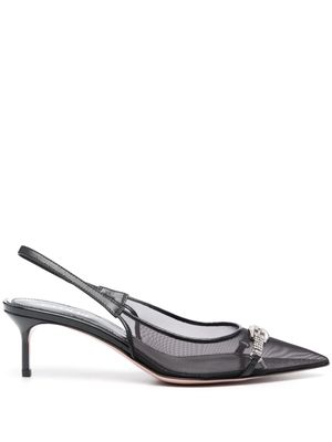 Gedebe 50mm crystal-embellished slingback sandals - Black