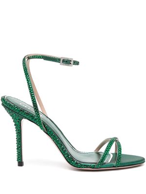 Gedebe Charlize 110mm crystal-embellished sandals - Green