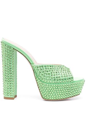 Gedebe Jerry crystal-embellished sandals - Green