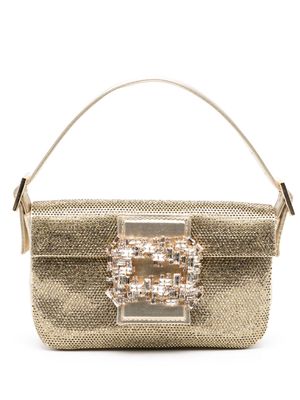 Gedebe mini Habibi rhinestone-embellished shoulder bag - Gold