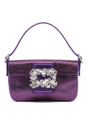 Gedebe mini Habibi rhinestone-embellished shoulder bag - Purple