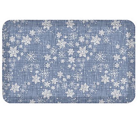 GelPro 20x32 Snowflakes Winter Designer Comfort Mat