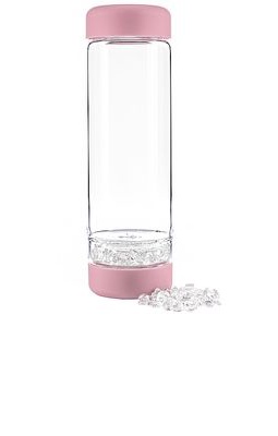 Gem-Water inu! Crystal Water Bottle in Pink.