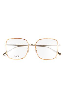 GemdiorO 55mm Square Reading Glasses in Gold/Other