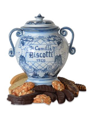 Gemelli in Blu Biscotti Jar