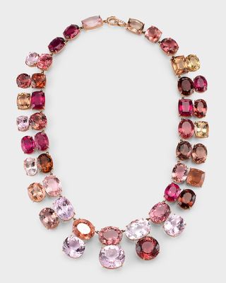 Gemmy Gem One-Of-A-Kind 18K Rose Gold Necklace, 16"