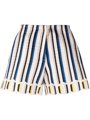 Gemy Maalouf striped jacquard shorts - Black