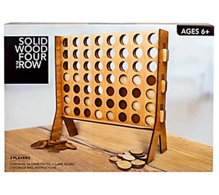 Gener8 Solid Wood Classic 4 in a Row Game