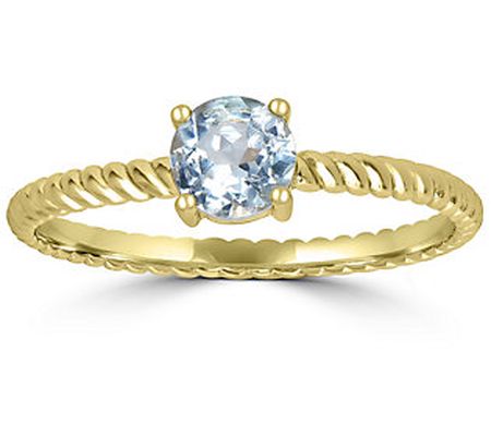 Generation Gems 0.50 cttw Sky Blue Topaz Ring, 4K Gold