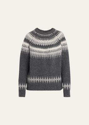 Genevive Intarsia Alpaca Sweater