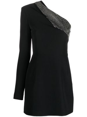 Genny crystal-embellished cocktail dress - Black