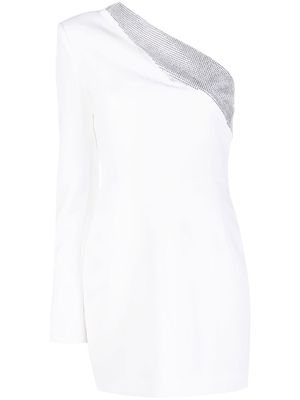 Genny crystal-embellished cocktail dress - White