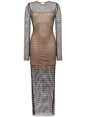 Genny crystal-embellished mesh maxi dress - 899