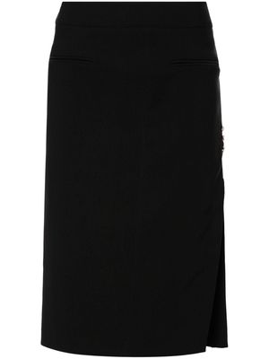 Genny crystal-embellished skirt - Black