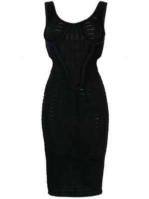 Genny cut-out detail bodycon dress - Black