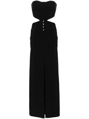Genny cut out-detail bustier dress - Black