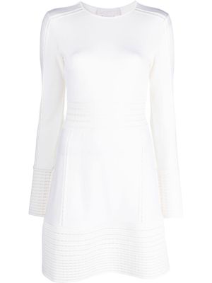 Genny cut out-detail knitted dress - Neutrals