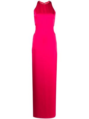 Genny cut-out detail long dress - Pink